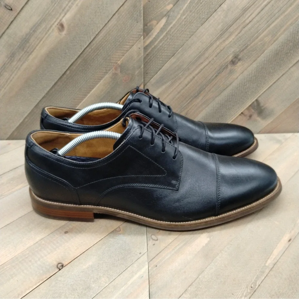Florsheim Rucci Leather Oxford‎ Dress Shoes Cap Toe Business Casual Size 12 M